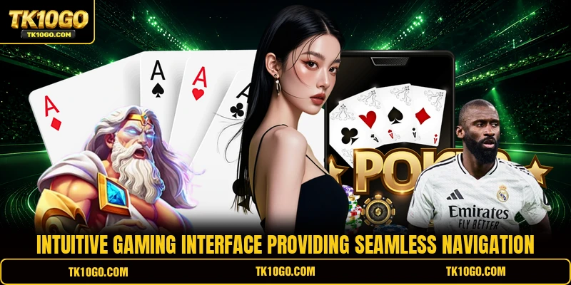 Intuitive gaming interface providing seamless navigation