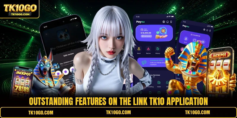 Outstanding features on the Link TK10 application